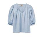 Bluse von MOS MOSH, in der Farbe Blau, aus Cashmere, andere Perspektive, Vorschaubild