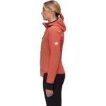 Softshelljacke von mammut, in der Farbe Orange, aus Elasthan, andere Perspektive, Vorschaubild