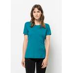 T-Shirt von Jack Wolfskin, in der Farbe Blau, aus Polyester, andere Perspektive, Vorschaubild