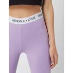 Leggings von Kendall & Kylie, in der Farbe Lila, aus Baumwolle, andere Perspektive, Vorschaubild