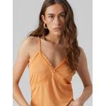 Spaghettitop von Vero Moda, in der Farbe Orange, aus Elasthan, andere Perspektive, Vorschaubild