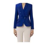 Blazer von Elisabetta Franchi, in der Farbe Blau, aus Polyester, andere Perspektive, Vorschaubild