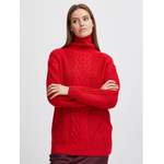 Rollkragenpullover von b.Young, in der Farbe Rot, aus Polyacryl, Vorschaubild