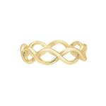 Fingerring von Elli Premium, in der Farbe Gold, andere Perspektive, Vorschaubild