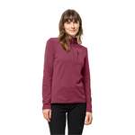 Sweatshirt von Jack Wolfskin, in der Farbe Rot, aus Fleece, andere Perspektive, Vorschaubild