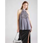 Bluse von River Island, in der Farbe Silber, aus Polyester, andere Perspektive, Vorschaubild