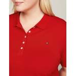 Poloshirt von Tommy Hilfiger Curve, in der Farbe Rot, aus Baumwolle, andere Perspektive, Vorschaubild