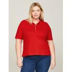 Poloshirt von Tommy Hilfiger Curve, in der Farbe Rot, aus Baumwolle, Vorschaubild