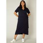 Wickelkleid von Base Level Curvy, in der Farbe Blau, aus Jersey, Vorschaubild