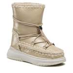 Snowboot von Mou, in der Farbe Beige, aus Leder, andere Perspektive, Vorschaubild