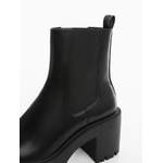 Chelsea-Boot von Mango, in der Farbe Schwarz, aus Polyurethan, andere Perspektive, Vorschaubild