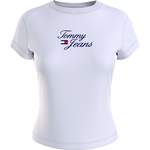 T-Shirt von Tommy Jeans, in der Farbe Weiss, aus Polyester, andere Perspektive, Vorschaubild