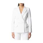 Blazer von Elisabetta Franchi, in der Farbe Weiss, aus Stoff, andere Perspektive, Vorschaubild