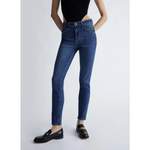 High Waist Jeans von Liu Jo, in der Farbe Blau, aus Denim, andere Perspektive, Vorschaubild