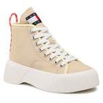 Sneaker von Tommy Jeans, in der Farbe Beige, aus Baumwolle, andere Perspektive, Vorschaubild