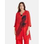 Longbluse von Samoon, in der Farbe Rot, aus Polyester, andere Perspektive, Vorschaubild