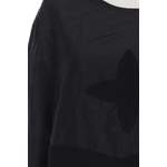 Klassische Bluse von Krines, in der Farbe Schwarz, aus Schurwolle, andere Perspektive, Vorschaubild