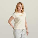 T-Shirt von G-Star RAW, in der Farbe Beige, aus Jersey, andere Perspektive, Vorschaubild