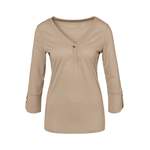 Blusenshirt von Lascana, in der Farbe Beige, aus Polyester, andere Perspektive, Vorschaubild