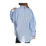 Klassische Bluse von Hinnominate, in der Farbe Blau, aus Baumwolle, andere Perspektive, Vorschaubild