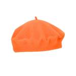 Baskenmütze von halsüberkopf Accessoires, in der Farbe Orange, aus Wolle, andere Perspektive, Vorschaubild