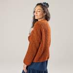 Strickjacke von Living Crafts, aus Alpaka, andere Perspektive, Vorschaubild