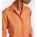 Hemdbluse von Loro Piana, in der Farbe Orange, andere Perspektive, Vorschaubild