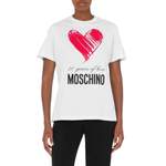 T-Shirt von Moschino, in der Farbe Weiss, aus Baumwolle, andere Perspektive, Vorschaubild