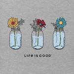 T-Shirt von Life Is Good, in der Farbe Grau, aus Stoff, andere Perspektive, Vorschaubild