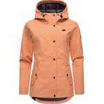 Softshelljacke von Ragwear, in der Farbe Orange, andere Perspektive, Vorschaubild