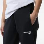 Jogginghose von New Balance, in der Farbe Schwarz, aus Fleece, andere Perspektive, Vorschaubild