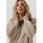 Rollkragenpullover von Object, in der Farbe Beige, aus Polyester, Vorschaubild