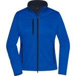 Softshelljacke von James & Nicholson, in der Farbe Blau, andere Perspektive, Vorschaubild