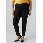 Push-Up Jeans von Vero Moda Curve, in der Farbe Schwarz, aus Polyester, andere Perspektive, Vorschaubild