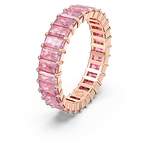 Goldring von Swarovski, in der Farbe Rosa, aus Metall, andere Perspektive, Vorschaubild