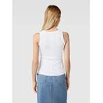 Tanktop von Calvin Klein Womenswear, in der Farbe Weiss, aus Baumwolle, andere Perspektive, Vorschaubild