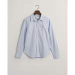 Klassische Bluse von Gant, in der Farbe Blau, aus Baumwolle, andere Perspektive, Vorschaubild