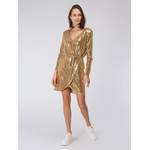 Maxikleid von Boss, in der Farbe Gold, aus Polyester, andere Perspektive, Vorschaubild