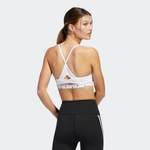 Sport-BH von adidas performance, in der Farbe Weiss, aus Polyester, andere Perspektive, Vorschaubild