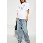 T-Shirt von Victoria Beckham, in der Farbe Weiss, aus Baumwolle, andere Perspektive, Vorschaubild