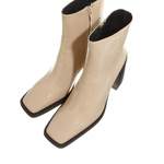 Sonstige Stiefelette von Nubikk, in der Farbe Beige, aus Leder, andere Perspektive, Vorschaubild