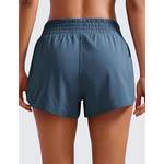 Sportshorts von CRZ YOGA, aus Stoff, andere Perspektive, Vorschaubild