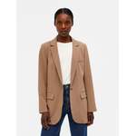 Blazer von Object, in der Farbe Beige, aus Polyester, andere Perspektive, Vorschaubild