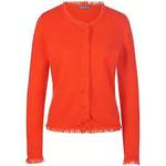 Strickjacke von include, in der Farbe Orange, aus Schurwolle, andere Perspektive, Vorschaubild