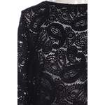 Klassische Bluse von Stefanel, in der Farbe Schwarz, aus Baumwolle, andere Perspektive, Vorschaubild