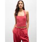 Bluse von Pull&Bear, in der Farbe Rot, andere Perspektive, Vorschaubild