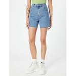 Shorts von Abrand, in der Farbe Blau, aus Jeans, andere Perspektive, Vorschaubild