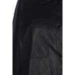 Klassische Bluse von Pull & Bear, in der Farbe Schwarz, aus Kunstleder, andere Perspektive, Vorschaubild