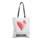 Schultertasche von Moschino, in der Farbe Weiss, aus Textil, Vorschaubild