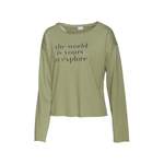 Sweatshirt von Lascana, in der Farbe Beige, aus Polyester, andere Perspektive, Vorschaubild